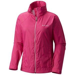 Columbia Women's Plus Size Switchback III Rain Jacket, Packable, Cactus Pink, 2X